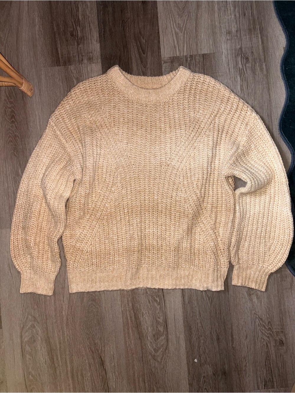 a new day Beige Ribbed Knit Sweater
